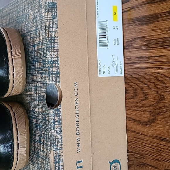 Born Nola leather platform clogs -10 - Picture 8 of 8